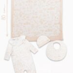 طقم من أربع قطع من اتيلييه بابي - قطعة من الفرح (بيج)