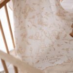 غطاء موسلين مزدوج الطبقات (قماط) - قطعة من الفرح (بيج)