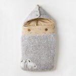 مدس الفرو بثيم الحمار الوحشي الصغير  (رمادي) - أندي واوا