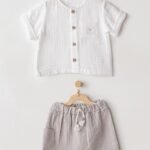 قميص و شورت من الموسلين