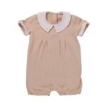 افرول قصير بياقة من flybyfly  beige