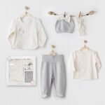 طقم مواليد (٠-٣ ) أشهر من خمس قطع