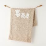 بطانيه صوف للمواليد- بني