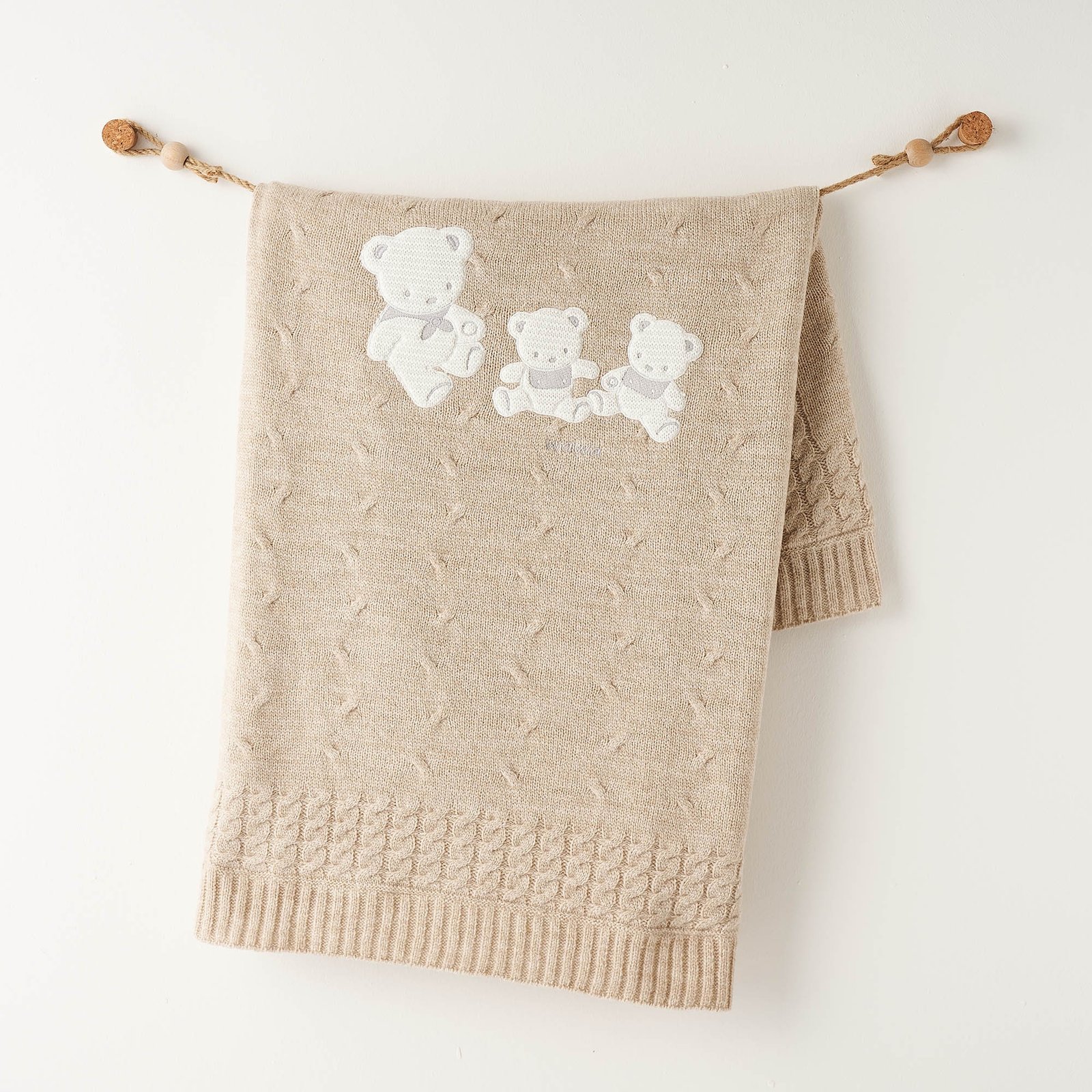 img_9832 بطانيه صوف للمواليد- بني - Image 1