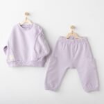 قميص و بنطلون بناتي بنفسجي