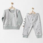 طقم قميص - وبنطلون الديناصور