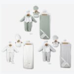 طقم ولادي ٤ قطع - ابيض