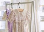 so romantic violet print and lace collar tutu baby dress (Arimcloset)