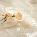 pure cream ribbon lace elastic hairband