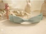 mint sky blue ribbon elastic hairband - Image 2
