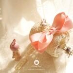 Pink ribbon elastic hairband