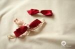 red ribbon elastic hairband