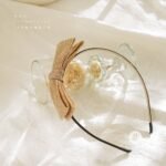 gold bling ribbon hairband