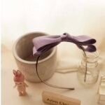 violet ribbon hairband