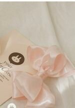 pink volume ribbon pin  ( قطعه فقط )