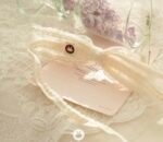pure cream ribbon lace elastic hairband - Image 4