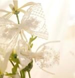 lace ribbon hair pin circle flower - Image 2