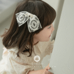 Big lace ribbon hair pin