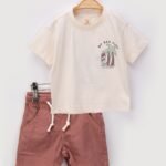 شورت و قميص ولادي 6-9-12-18 months