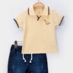 شورت و قميص ولادي 6-9-12-18 months