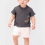 شورت و قميص ولادي 6-9-12-18 months