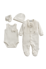 طقم خمس قطع ولادي قياس 0-3 months - Image 2