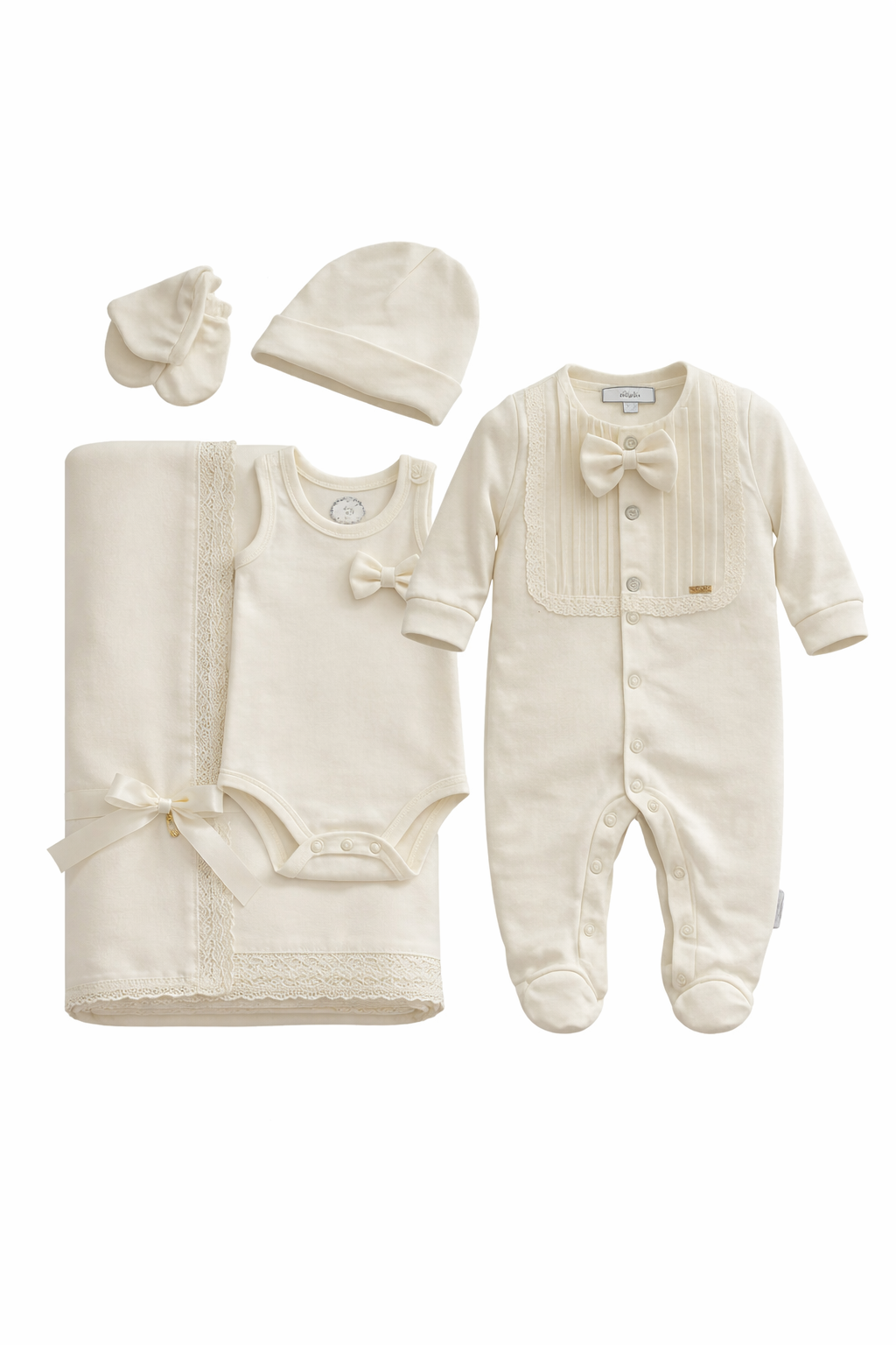 f4b763e0-485a-42a2-8ab7-15b3ea134539-2 طقم خمس قطع ولادي قياس 0-3 months - Image 1