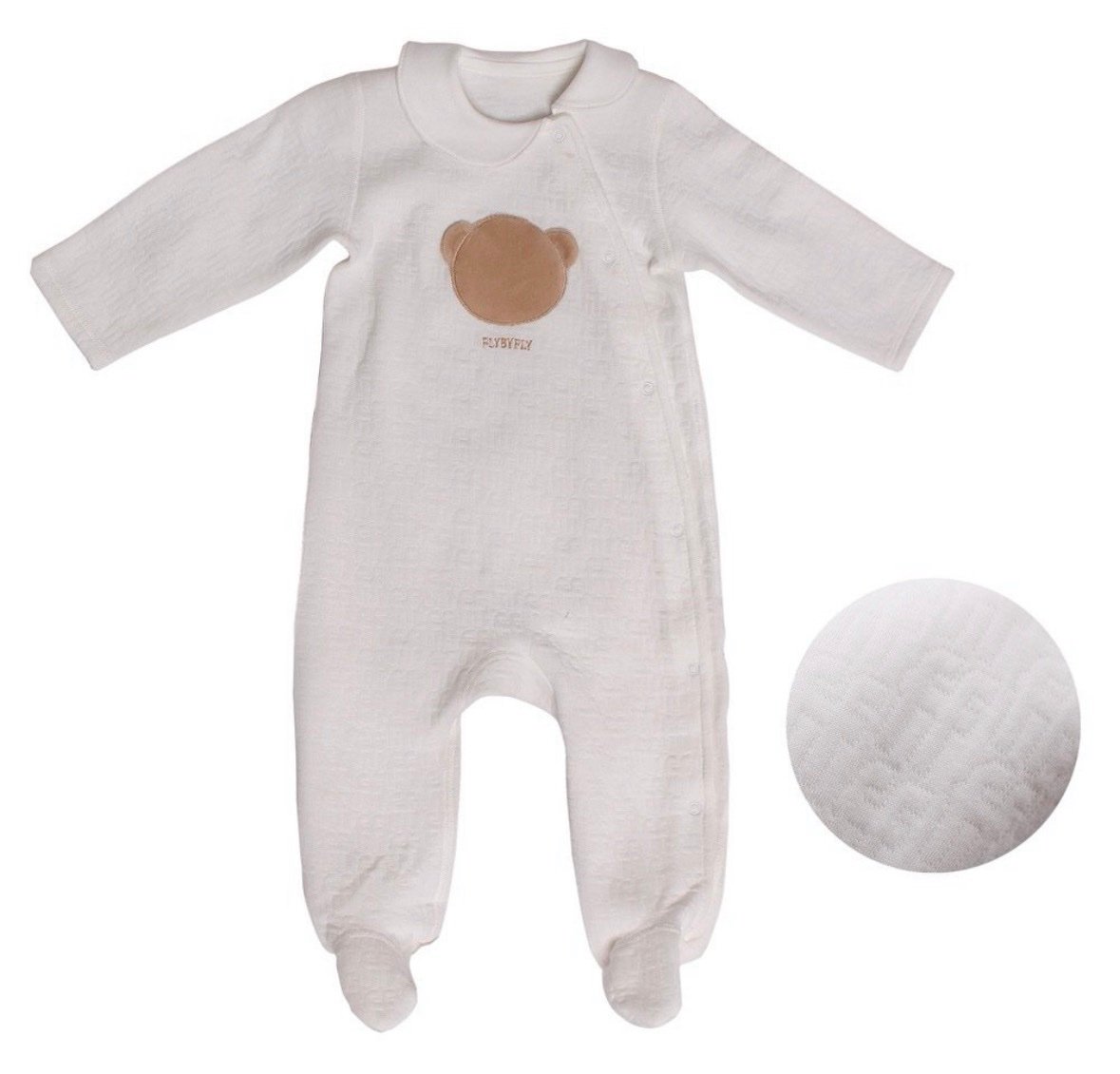 screenshot-20 WHITE FF FILLING LONG SLEEVE WITH FEET BABYSUIT - Image 1