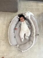 Multifunction Baby Nest - Gray & White - Image 4